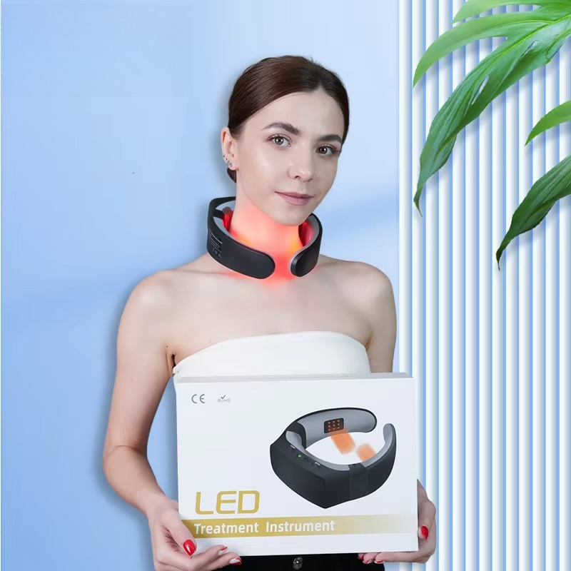 목을 위한 적색광 치료 LED 얼굴 광선 치료기 충전식 - Red Light Therapy Device 리뷰 및 가격