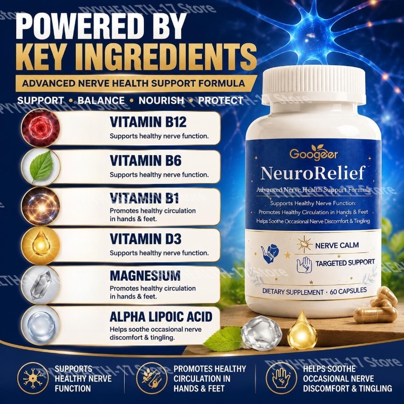 구거 네로릴리프 고급 신경 건강 캡슐, 신경계 건강 및 - Health Wellness Vitamins 리뷰 및 가격
