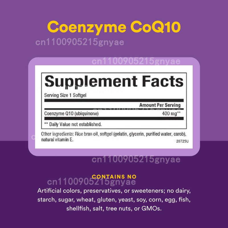 120PCS 코엔자임 Q10 캡슐은 에너지 비타민을 제 - Health Wellness Vitamins 리뷰 및 가격