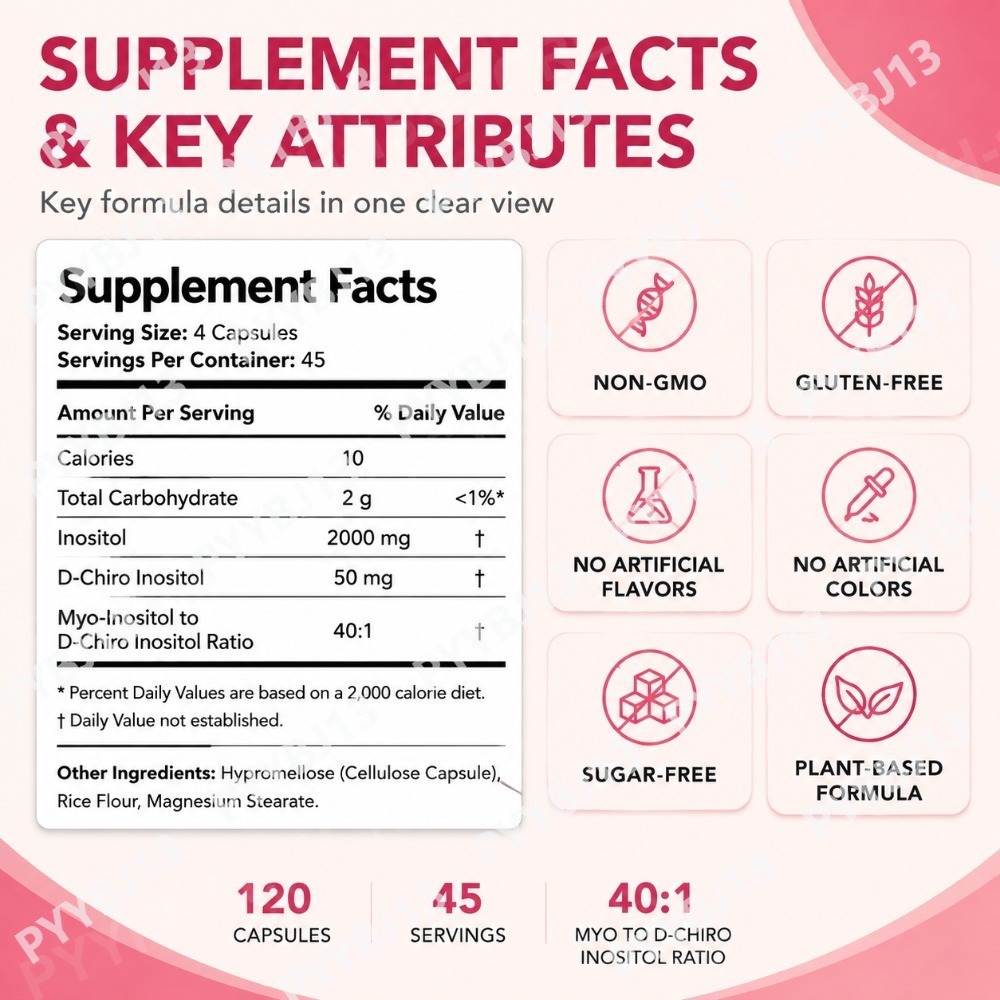 DHOP 40:1 마이오-D-키로 이노시톨 캡슐 - 난 - Health Wellness Vitamins 리뷰 및 가격